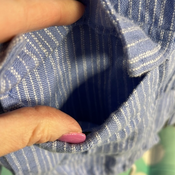 Light Denim Blue Stripe Joie Jacket - Picture 6 of 10